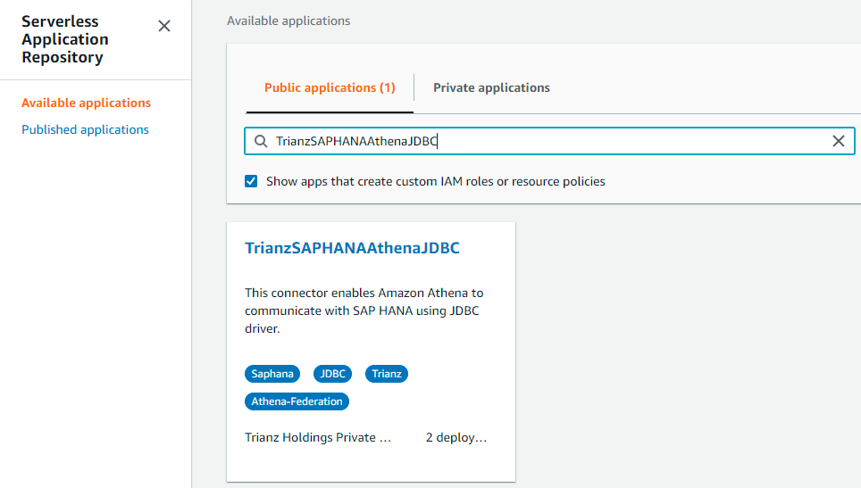 Configuring Athena federation with Oracle