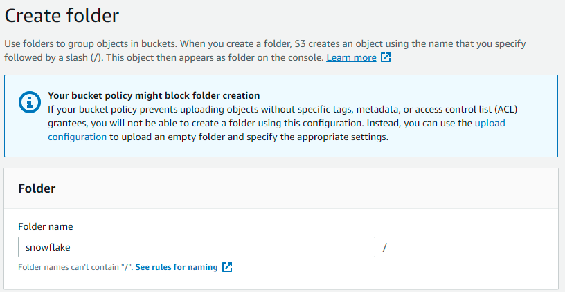 Setting up your S3 bucket