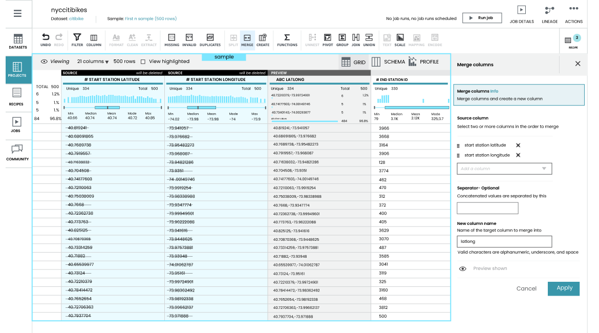 AWS-Glue-DataBrew-Visual-Interface-Graphic